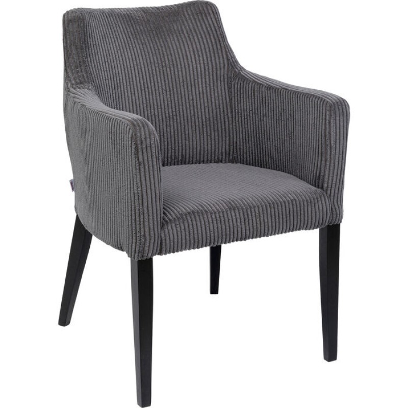 Chair with Armrest Mode Cord Grey